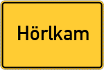 Place name sign Hörlkam, Niederbayern
