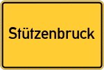 Place name sign Stützenbruck, Niederbayern