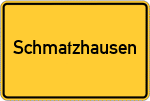 Place name sign Schmatzhausen