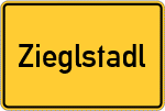 Place name sign Zieglstadl