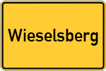 Place name sign Wieselsberg