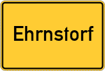 Place name sign Ehrnstorf