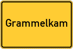 Place name sign Grammelkam, Bayern