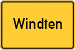 Place name sign Windten, Bayern