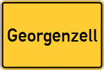 Place name sign Georgenzell