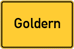 Place name sign Goldern