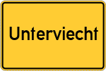 Place name sign Unterviecht