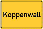 Place name sign Koppenwall