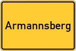Place name sign Armannsberg