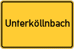 Place name sign Unterköllnbach