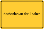 Place name sign Eschenloh an der Laaber