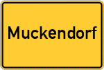Place name sign Muckendorf