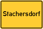Place name sign Stachersdorf