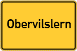 Place name sign Obervilslern