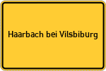Place name sign Haarbach bei Vilsbiburg