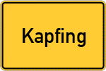 Place name sign Kapfing