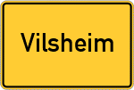Place name sign Vilsheim