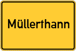 Place name sign Müllerthann