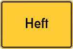 Place name sign Heft
