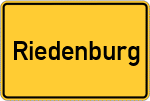 Place name sign Riedenburg