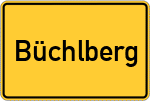 Place name sign Büchlberg