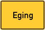 Place name sign Eging