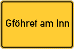 Place name sign Gföhret am Inn