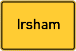 Place name sign Irsham