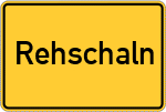 Place name sign Rehschaln