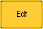 Place name sign Edt