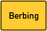 Place name sign Berbing