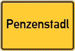 Place name sign Penzenstadl