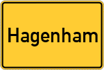 Place name sign Hagenham
