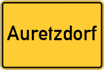 Place name sign Auretzdorf