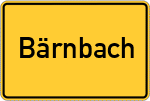 Place name sign Bärnbach