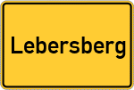 Place name sign Lebersberg
