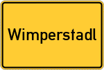 Place name sign Wimperstadl