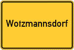 Place name sign Wotzmannsdorf