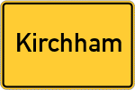Place name sign Kirchham