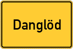 Place name sign Danglöd, Niederbayern