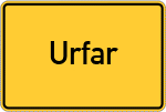 Place name sign Urfar