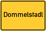 Place name sign Dommelstadl