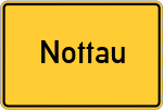 Place name sign Nottau