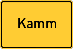 Place name sign Kamm