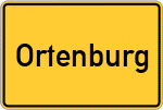 Place name sign Ortenburg