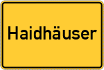 Place name sign Haidhäuser