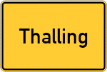 Place name sign Thalling