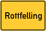 Place name sign Rottfelling