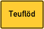 Place name sign Teuflöd