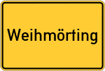 Place name sign Weihmörting
